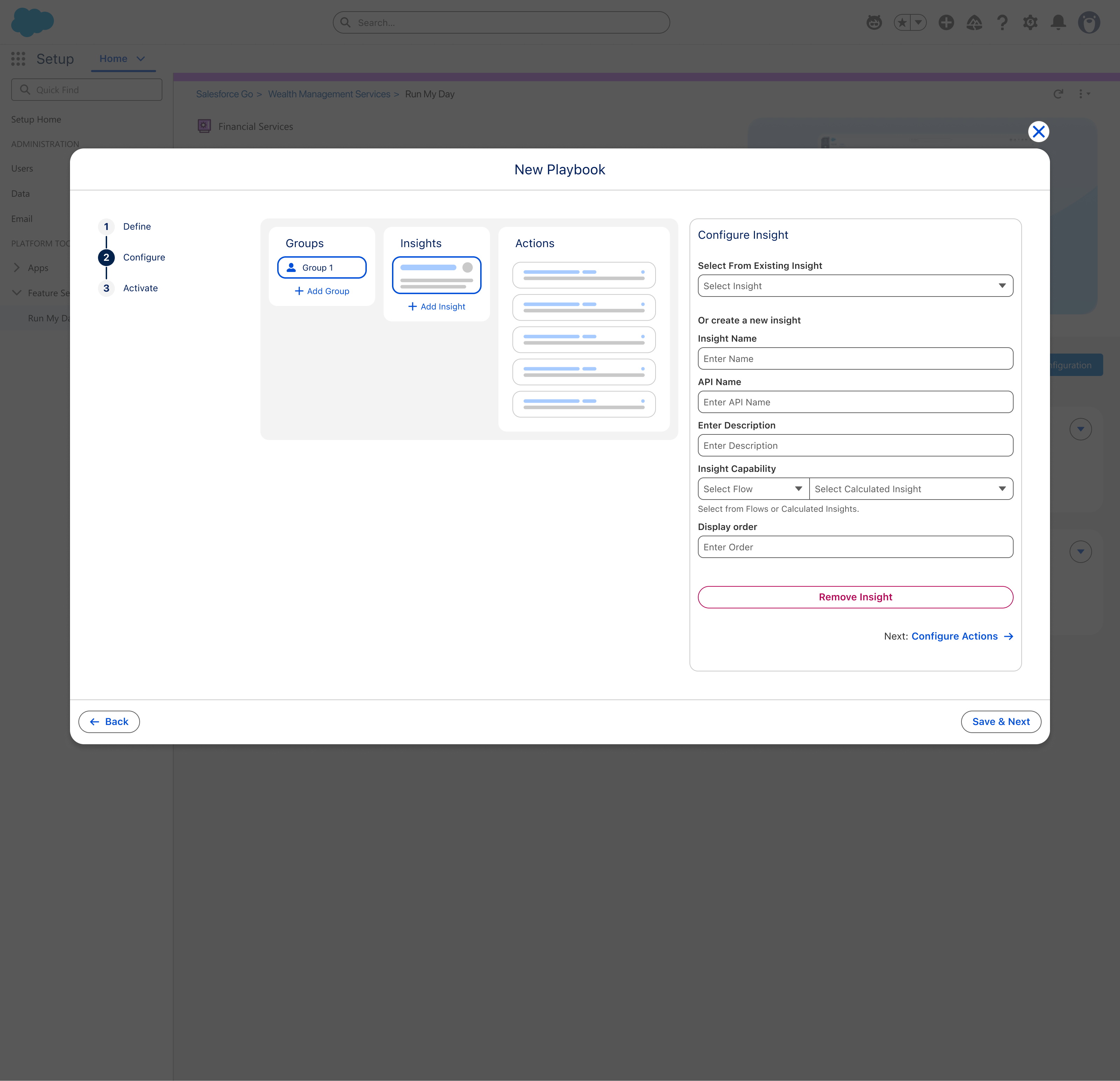 Insight config
